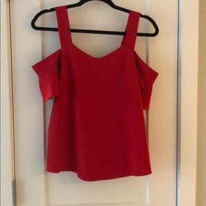 Red Cold Shoulder Tank